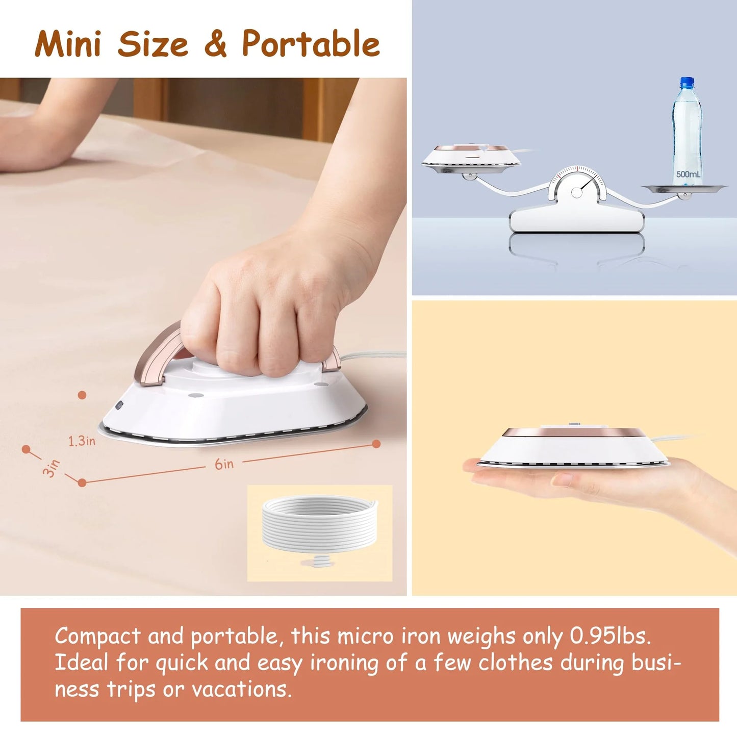 Mini Travel Iron